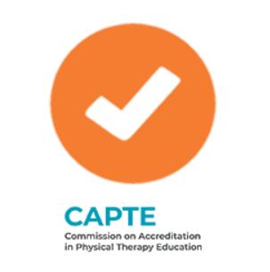 Accredited by the Commission on Accreditation in Physical Therapy Education (CAPTE) logo