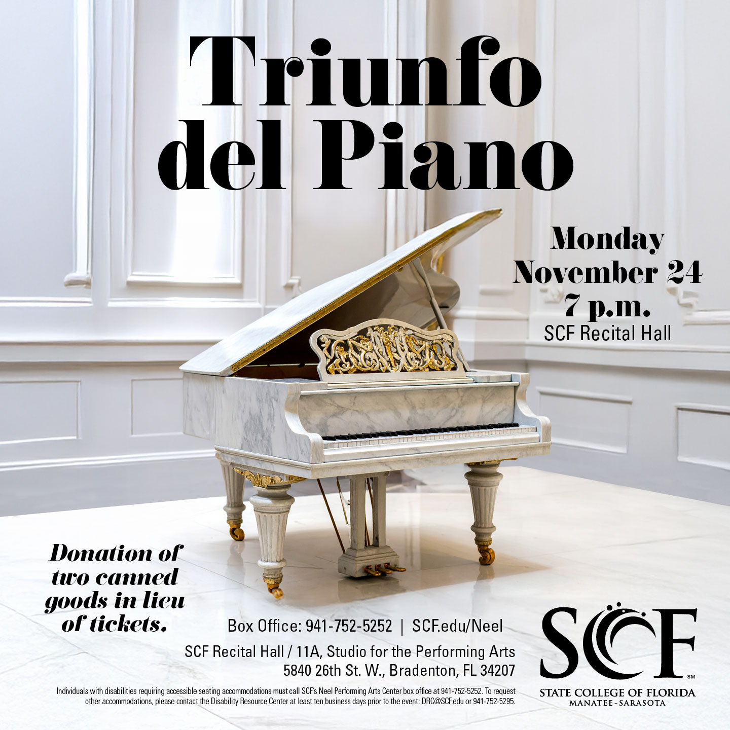 Piano recital poster image