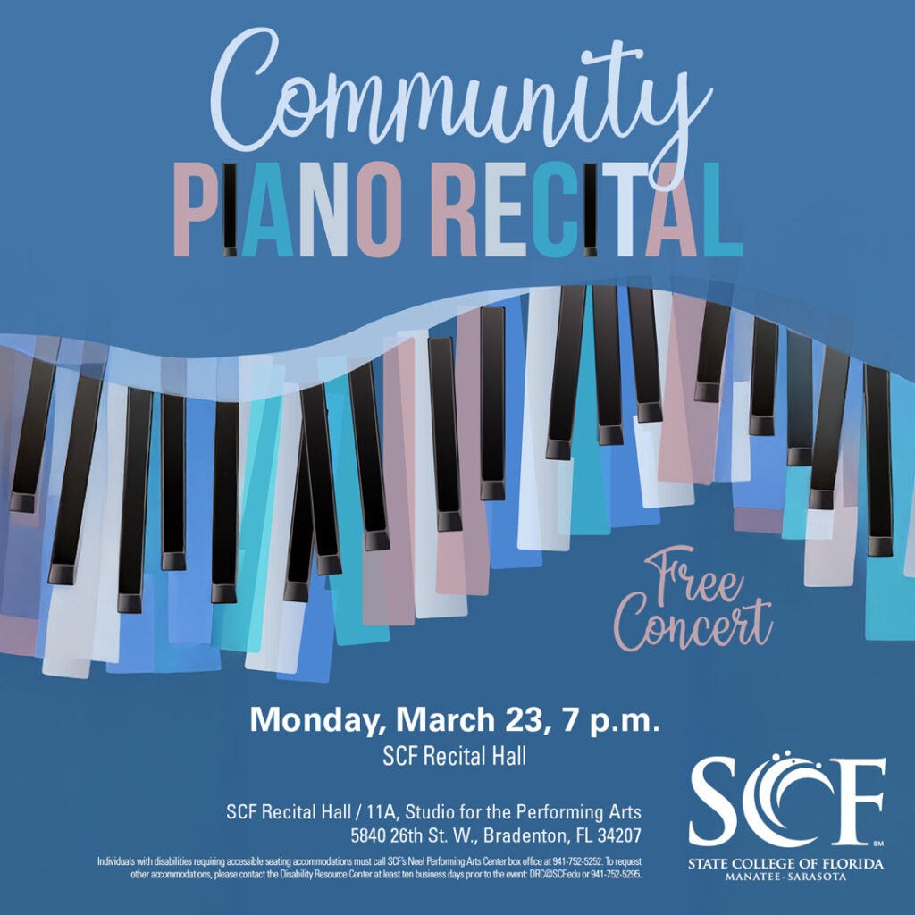 Community Piano Recital Poster